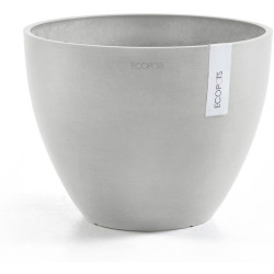 Kukkaruukku Ecopots Antwerpen 50cm valkoharmaa