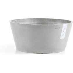 Kukkaruukku Ecopots Frankfurt 50cm valkoharmaa