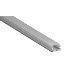 LED-asennuslista FTLIGHT Large, läpikuultava kansi, 2000x18.5x10mm, alumiini