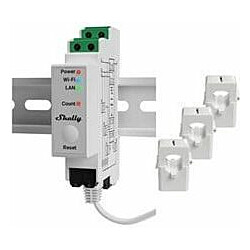 Energiamittari DIN Shelly Pro 3EM 400A