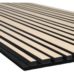 Akustiikkalevy Fibrotech Basic Signatur, 22x305x3000mm, vaalea tammi puuviilu