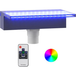 Vesiputous RGB LED-valoilla, akryyli, 30cm