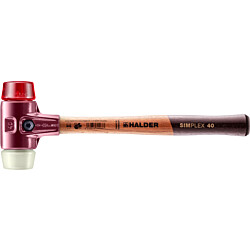 Vaihtopäävasara Halder Simplex 3068.040, 325mm/Ø40mm, 616g, muovi/nailon