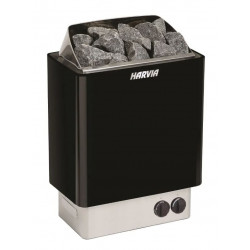 Sähkökiuas Harvia Sähkäri KIP80, 8kW, 7-12m³, kiinteä ohjaus, musta