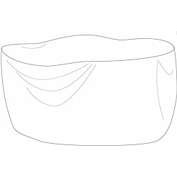 Kalustesuoja ruokailuryhmälle Hillerstorp, Ø190cm, polyesteri, harmaa