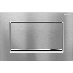 Huuhtelupainike, Geberit Sigma30, 1-H, kromattu, harjattu, kromattu