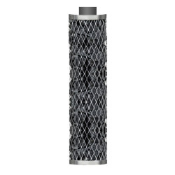 Puukiukaan Plus-kivikori 100cm + suora poistoputki 105cm IKI Kiuas