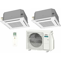 Ilmalämpöpumppu kattomalli Fujitsu Multisplit 2xkattokasetti 12, 3.5kW