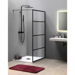 Suihkuseinä Interia Cure Black 2000x800mm, musta