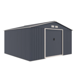 Pihavarasto Fornorth, 10.85m², sokkelilla, harmaa