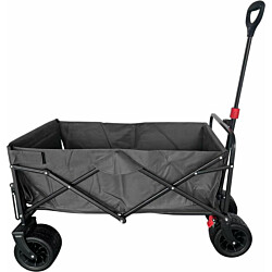 Puutarhakärry Fornorth, 115x61x105cm, max. 100kg, musta