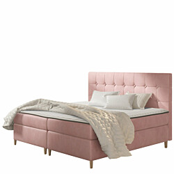 Jenkkisänky AVANTI 180x200 + sijauspatja, pinkki (4438)