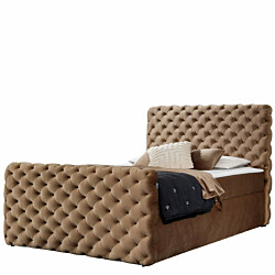 Jenkkisänky CHESTERFIELD LUX 120x200, beige (4966)
