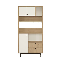 Aamiaiskaappi Linento Furniture RE4, tammi/valkoinen