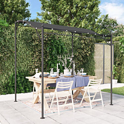 Katos 2x2,3 m 180 g/m² kangas ja teräs antrasiitti