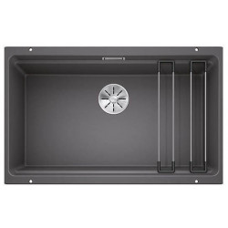 Keittiöallas Blanco Etagon 700-U, 730x460mm, silgranit, altakiinnitettävä, kallionharmaa