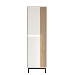 Kenkäkaappi Linento Furniture AG2, tammi/valkoinen