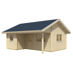 Kesämökki Skan Holz Ontario 1, 23.6 + 6.4m², huopakattorakenne
