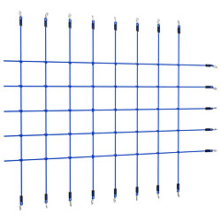 Kiipeilyverkko 200x150 cm sininen
