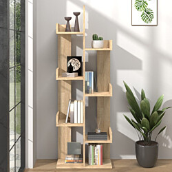 Kirjahylly 48x25,5x140 cm lastulevy tammi