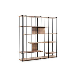 Kirjahylly Linento Furniture Cooper, pähkinäpuu