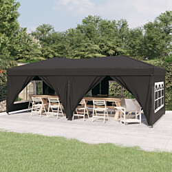 Kokoontaittuva juhlateltta sivuseinillä 2 3x6 m antrasiitti