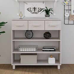 Konsolipöytä 90x35x90 cm mänty valkoinen