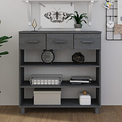 Konsolipöytä Hamar 90x35x90 cm mänty tummanharmaa