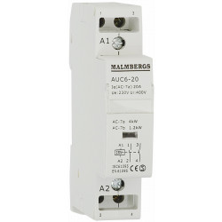 Kontaktori Malmbergs 20A 230V 2-napainen 1 moduuli