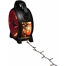 Valosarja kelalla Konstsmide, 13.93m, 200 x amberinvärinen LED