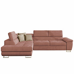 Kulmasohva COTERE, 4-istuttava, pinkki/beige (5902)