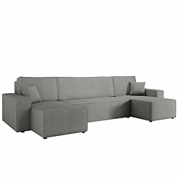 U-sohva KARL U, 4-istuttava, harmaa (6843)