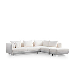 Kulmasohva Linento Furniture Floransa, valkoinen