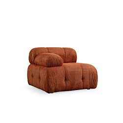 Kulmasohva Linento Furniture Petite, oranssi, 3-istuttava