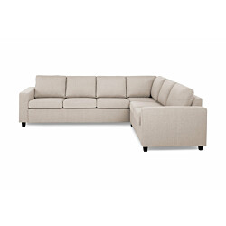 Kulmasohva Scandinavian Choice Crazy Large käännettävä 4-istuttava beige/mustat jalat kulmikas