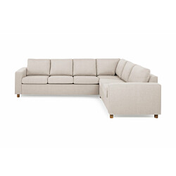 Kulmasohva Scandinavian Choice Crazy Large käännettävä 4-istuttava beige/tammijalat pyöreä
