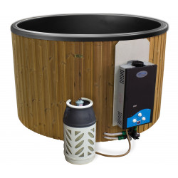 Kylpytynnyri kaasukamiinalla SpaDealers City-Palju, 4-6 hlöä, 1200l, brown/graphite black