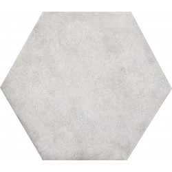 Lattialaatta Kymppi-Lattiat Concrete hex White, 14x16cm