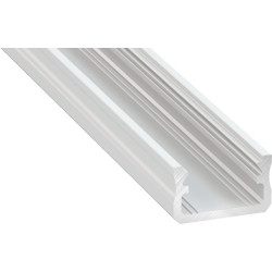 LED-asennusprofiili Lumines A, 16x9.28x2020mm, lakattu valkoinen
