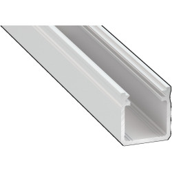 LED-asennusprofiili Lumines Y, 17x18x2020mm, anodisoitu valkoinen