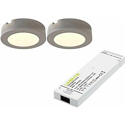 LED-kalustevalaisinsetti Limente LED-LENOX, 2x4W, 3000K, RST