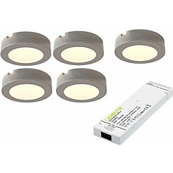 LED-kalustevalaisinsetti Limente LED-LENOX, 5x4W, 3000K, RST