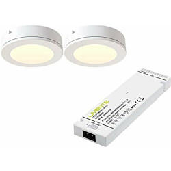 LED-kalustevalaisinsetti Limente LED-LENOX, 2x4W, 3000K, valkoinen