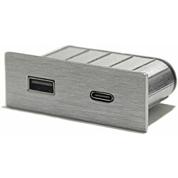 USB-pistorasia Limente PICK-3, suorakulmainen, rst