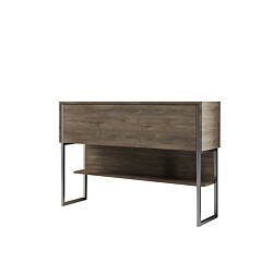 Lipasto Linento Furniture Luxe, hopea/pähkinäpuu