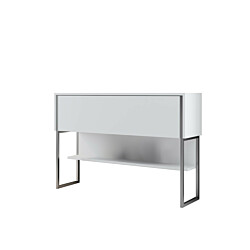 Lipasto Linento Furniture Luxe, hopea/valkoinen