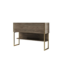 Lipasto Linento Furniture Luxe, kulta/pähkinä