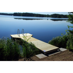 Laituri Luoman Lumme LB-3-2, 2.3x5.8m + ponttonit
