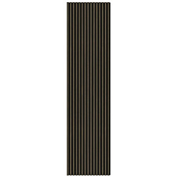 Akustiikkapaneeli Landskap Dekor, 2400x600x21mm, tumma pähkinä