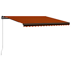 Manuaalisesti kelattava markiisi 450x300 cm oranssi/ruskea